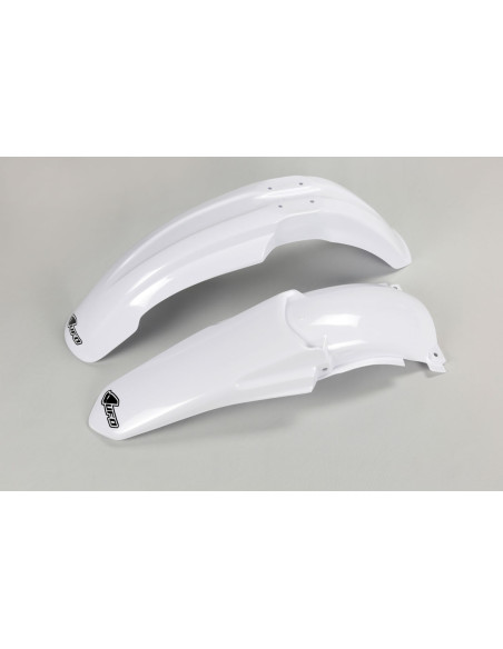 Kit Gardes boues Avant + Arrière - Blanc - UFO Yamaha 125 250 YZ 2002-2005