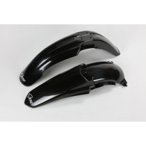 Kit Gardes boues Avant + Arrière - Noir - UFO Yamaha 125 250 YZ 2002-2005