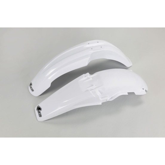 Kit Gardes boues Avant + Arrière - Blanc - UFO Yamaha 125 250 YZ 2000-2001
