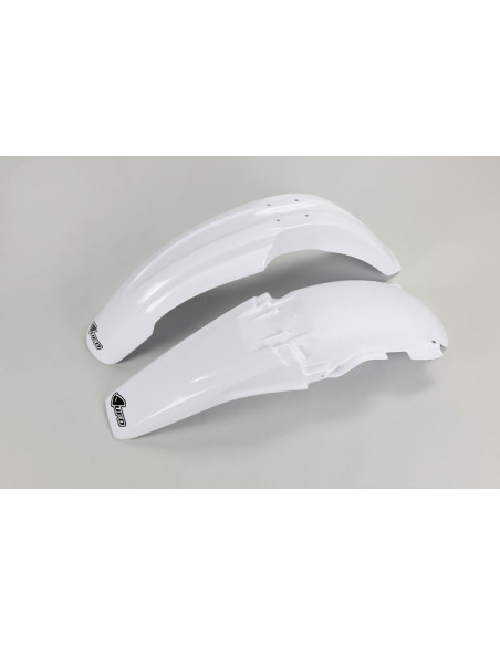 Kit Gardes boues Avant + Arrière - Blanc - UFO Yamaha 125 250 YZ 2000-2001