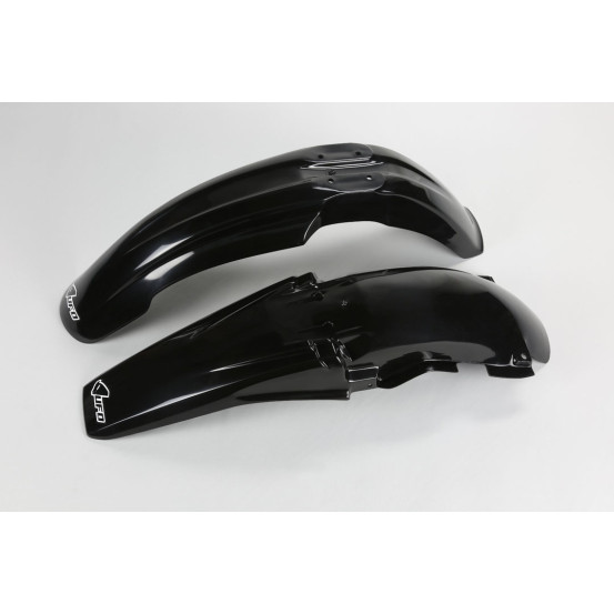 Kit Gardes boues Avant + Arrière - Noir - UFO Yamaha 125 250 YZ 2000-2001