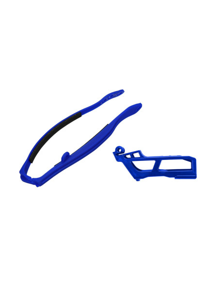 Kit guide chaîne + patin - Bleu - UFO Yamaha 450 YZ-F 2023-2026 / 250 YZ-F 2024-2026