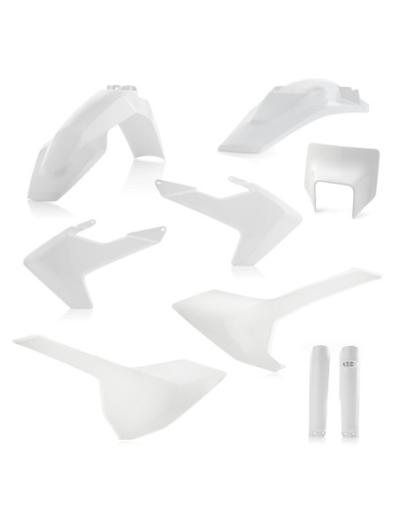 Kit plastiques complet - Blanc - ACERBIS Husqvarna 250/350/450/501 FE 2019 125/250/300 TE 2019