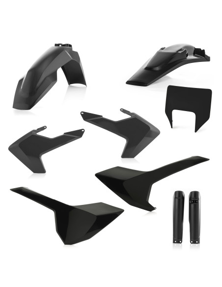 Kit plastiques complet - Noir - ACERBIS Husqvarna 250/350/450/501 FE 2019 125/250/300 TE 2019