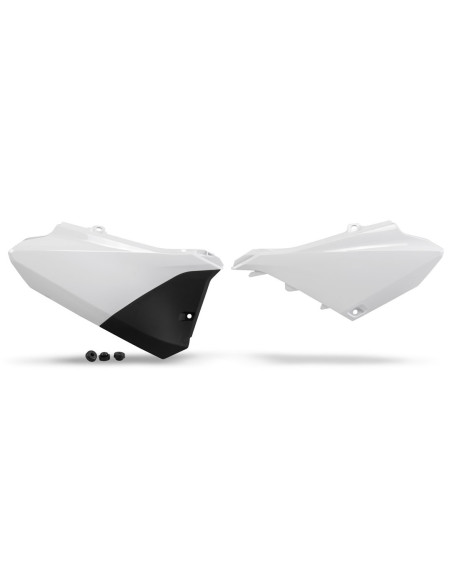 Plaques latérales - Blanc - UFO Yamaha 85 YZ 2022-2024