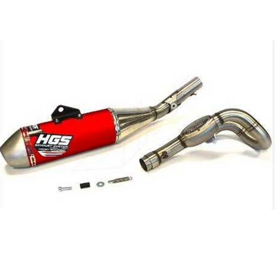 Ligne complète inox alu Rouge HGS HONDA CRF R 250 2022 - 2024