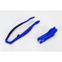 Kit guide chaîne + patin - Bleu - UFO Yamaha 125 250 YZ 2009-2014