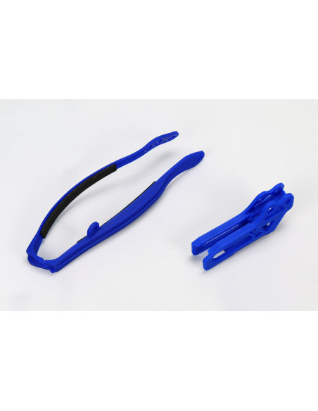 Kit guide chaîne + patin - Bleu - UFO Yamaha 125 250 YZ 2009-2014