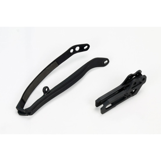 Kit guide chaîne + patin - Noir - UFO Yamaha 125 250 YZ 2009-2014
