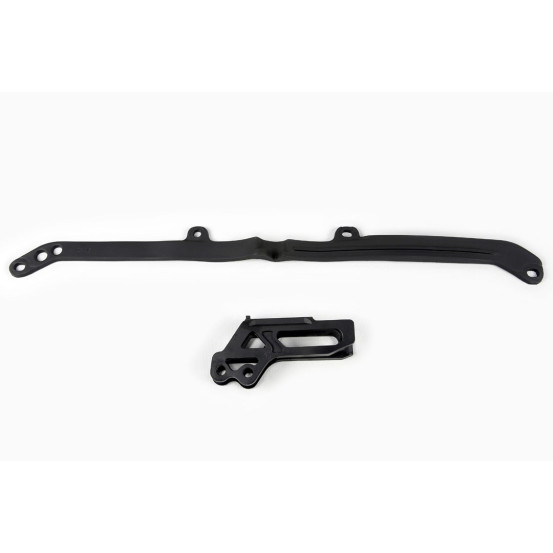 Kit guide chaîne + patin - Noir - UFO Yamaha 125 250 YZ 2015-2024