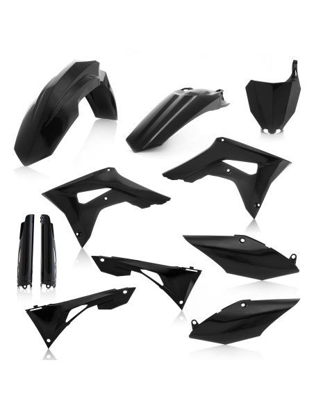 Kit plastiques complet - Noir - ACERBIS Honda 450 CRF-R 2019