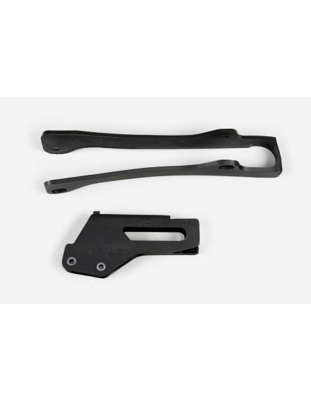 Kit guide chaîne + patin - Noir - UFO Yamaha 125 250 YZ 1997-2001
