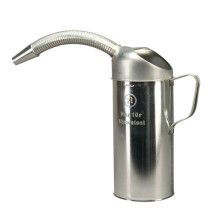 Broc gradue fer blanc 2 litres avec bec flexible metallique