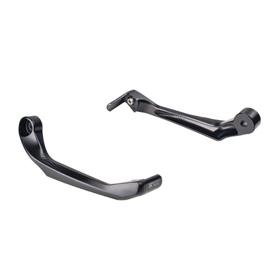 Protection de levier de frein aluminium taillé masse BONAMICI RACING - Noir