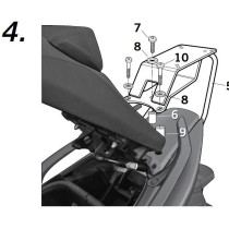 Support Top Case SHAD Top Master Yamaha T-Max 500 2008-2011