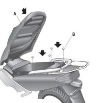 Support Top Case SHAD Top Master Yamaha T-Max 500 2001-2007