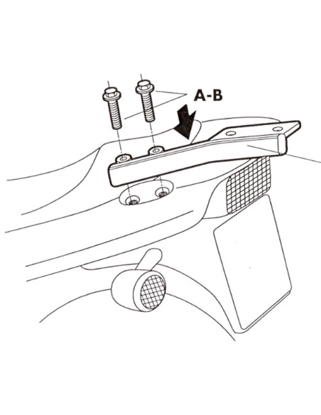 Support Top Case SHAD Top Master Yamaha Fazer 600 1998-2000