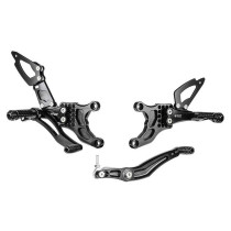 Commandes reculées BONAMICI RACING - Sélection classique ou inversée - YAMAHA R1 2009-2014