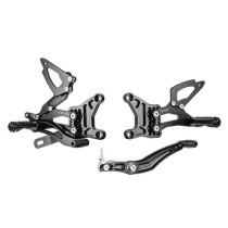Commandes reculées BONAMICI RACING - Sélection classique ou inversée - YAMAHA R6 2006-2016