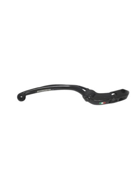 Levier de frein repliable long RST noir ACCOSSATO pour maitre cylindre ACCOSSATO ou BREMBO - Empattement 18mm