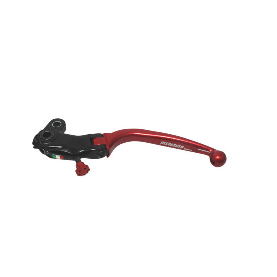 Levier d'embrayage repliable rouge RST pour cocotte d'embrayage ACCOSSATO CF001 ou CF005 - Empattement 24mm