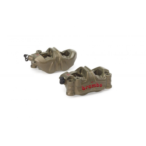 Kit étriers GP4-RR 4x 32-36 radiaux BREMBO - Entraxe 100mm - Pistons titane - Sans plaquettes