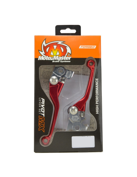 Jeu de leviers retournables MOTO MASTER - Rouge - KTM / HUSQVARNA / GAS GAS