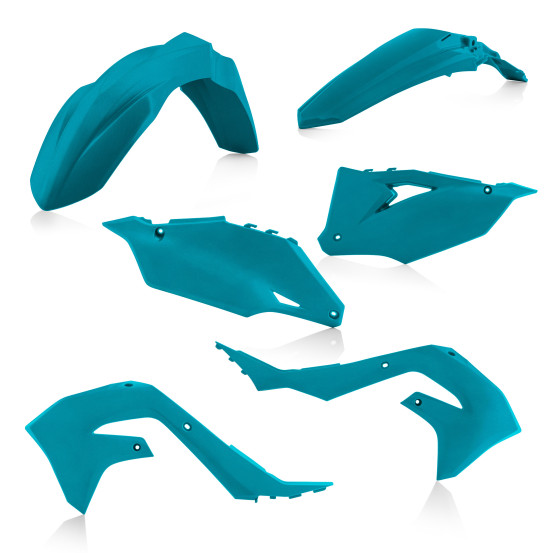 Kit plastiques - Bleu - ACERBIS Edition Metallic Teal Kawasaki KXF 2019-2023