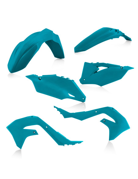 Kit plastiques - Bleu - ACERBIS Edition Metallic Teal Kawasaki KXF 2019-2023