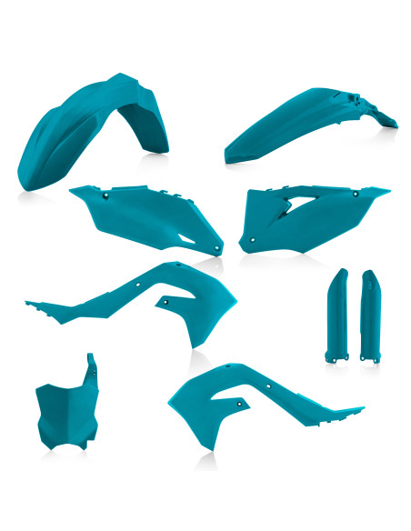 Kit plastiques complet - Bleu - ACERBIS Edition Metallic Teal Kawasaki KXF 2019-2023