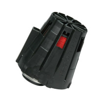 Cornet filtre à air 32mm MALOSSI E5 droit décentré PHBG 15-21 couvercle Noir mousse rouge