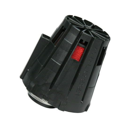 Cornet filtre à air 32mm MALOSSI E5 droit décentré PHBG 15-21 couvercle Noir mousse rouge