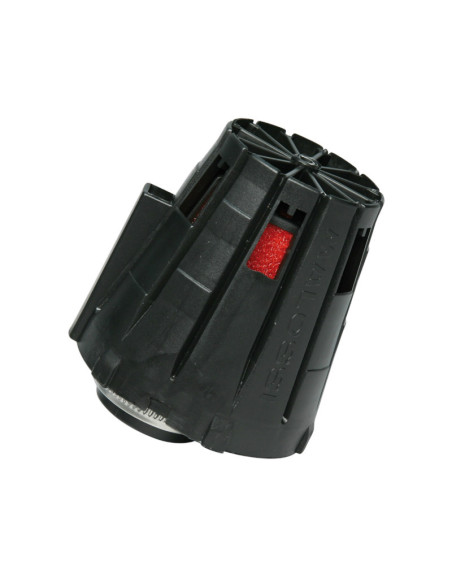 Cornet filtre à air 32mm MALOSSI E5 droit décentré PHBG 15-21 couvercle Noir mousse rouge