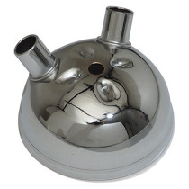 Embout de pot d'échappement double sortie Peugeot 103 Chromé