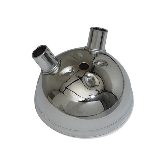 Embout de pot d'échappement double sortie Peugeot 103 Chromé