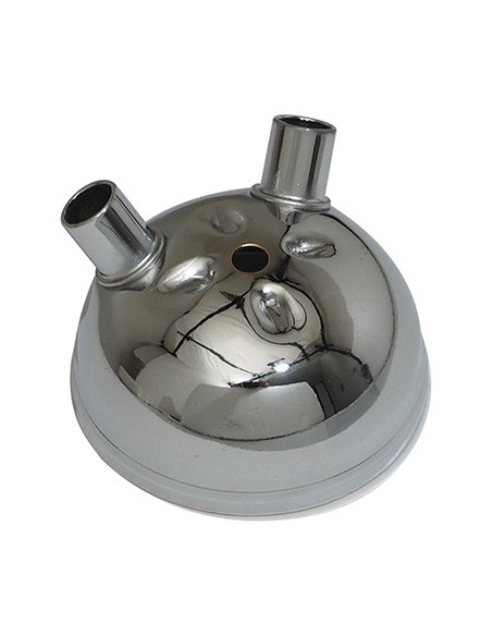 Embout de pot d'échappement double sortie Peugeot 103 Chromé