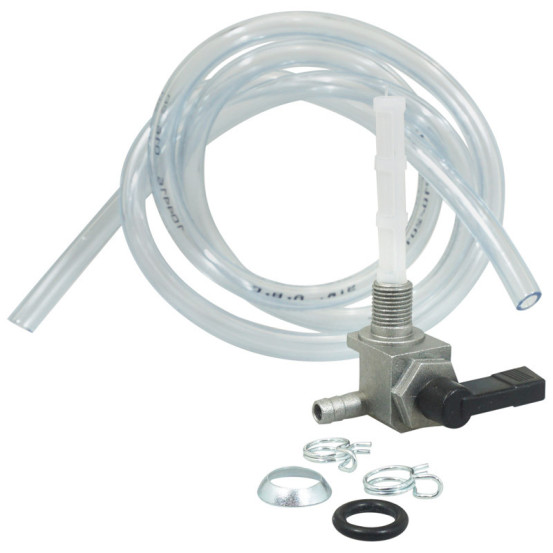 Robinet d'essence MBK/Motobécane 51 41 Club (AV10) avec durite transparente et colliers