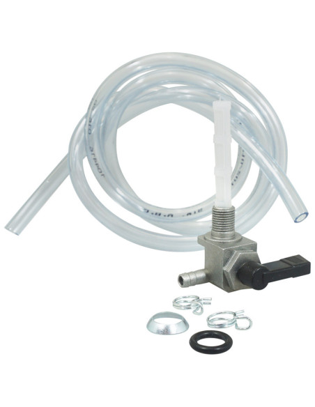 Robinet d'essence MBK/Motobécane 51 41 Club (AV10) avec durite transparente et colliers