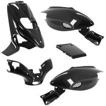Kit carénages scooter Gilera 50 Stalker Noir brillant