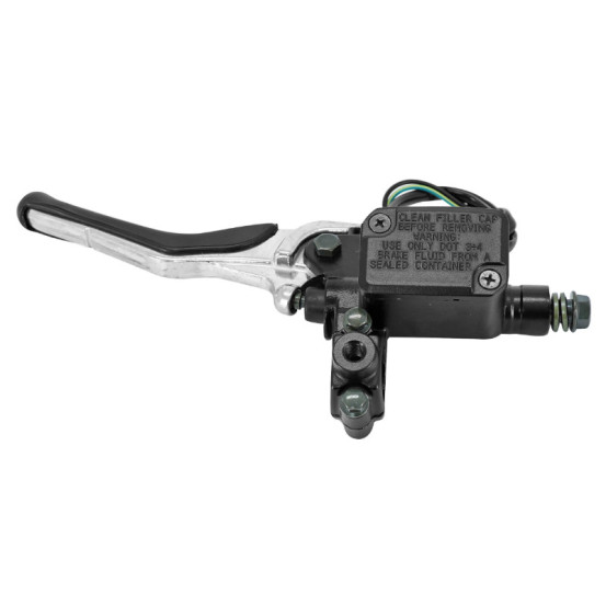 Maître cylindre de frein avant gauche scooter 50cc Yamaha Aerox MBK Nitro Noir Argent