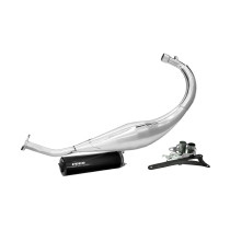 Pot d'échappement Voca Chromed Beta 50 RR après 2012 (passage bas - silencieux Aluminium Noir)
