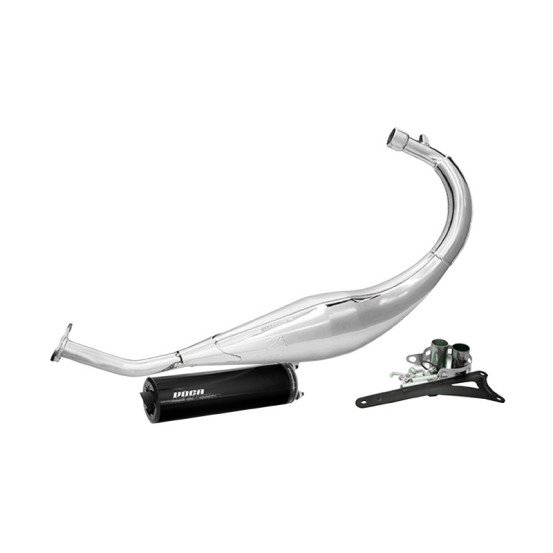 Pot d'échappement Voca Chromed Beta 50 RR après 2012 (passage bas - silencieux Aluminium Noir)