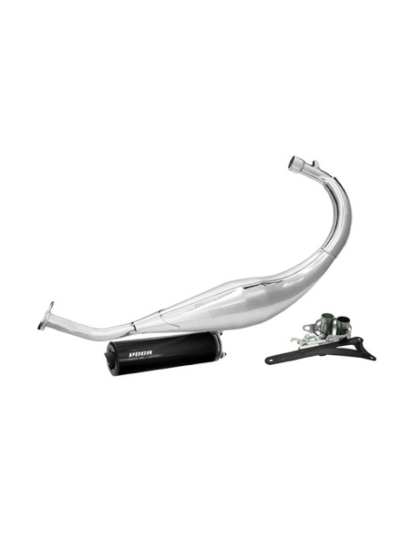 Pot d'échappement Voca Chromed Beta 50 RR après 2012 (passage bas - silencieux Aluminium Noir)