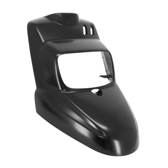 Carénage tablier avant scooter MBK 50 Booster / Yamaha 50 BW'S après après 2004 Noir mat