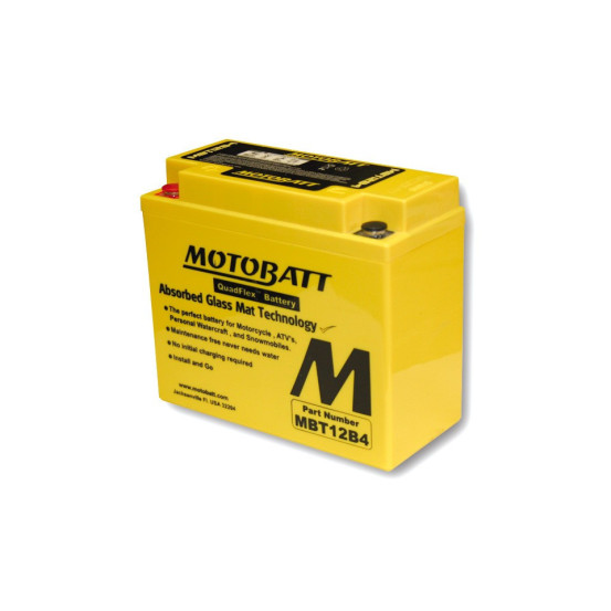 Batterie moto 12v MOTOBATT MBT12B4 (2 poles)