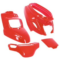 Kit carénages scooter MBK 50 Booster/Yamaha 50 BWS après 2004 Rouge Ducati