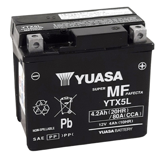Batterie YUASA YTX5L FA sans entretien activée usine