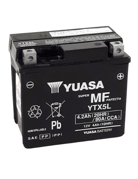 Batterie YUASA YTX5L FA sans entretien activée usine