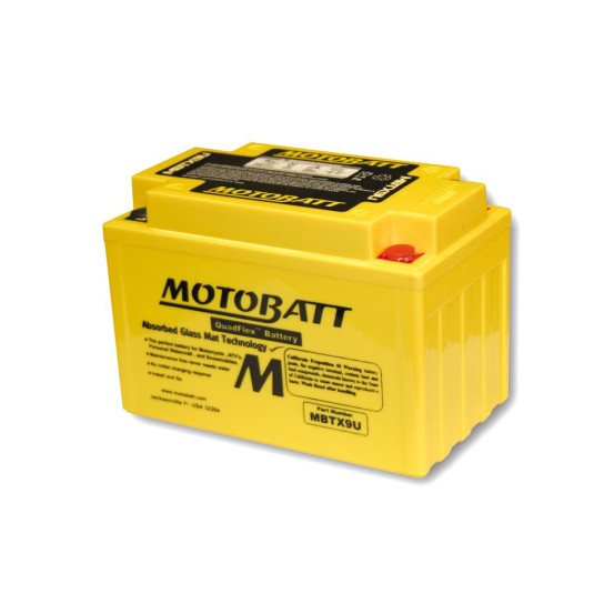 Batterie moto 12v MOTOBATT MBTX9U (4 poles)