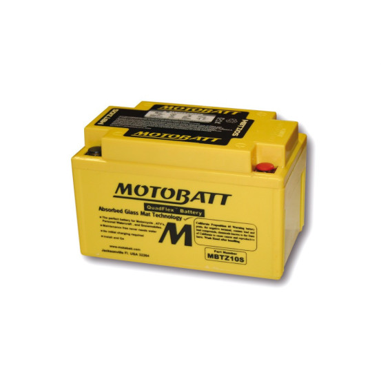 Batterie moto 12v MOTOBATT MBTZ10S (4 poles)